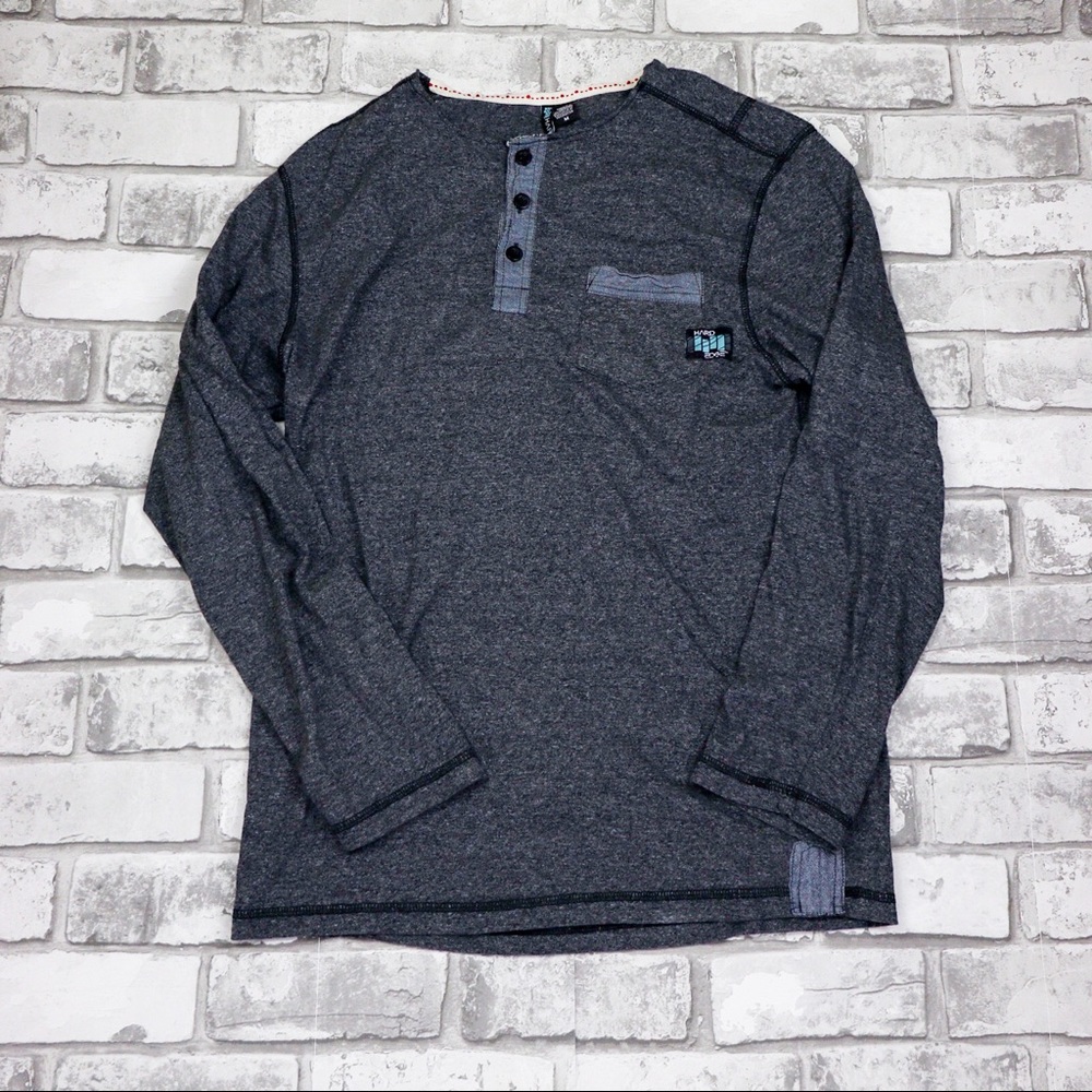 Hard Edge Long Sleeve Button Up Shirt